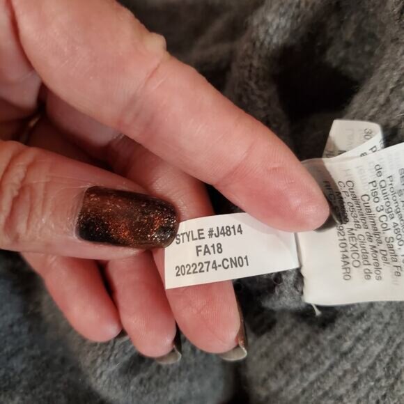 Madewell Womens Merino Wool Alpaca Blend Open Cardigan Sweater Size M Gray Cozy - Picture 11 of 13